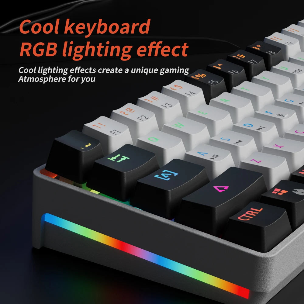 USB 61Key RGB Mechanical Gaming Keyboard