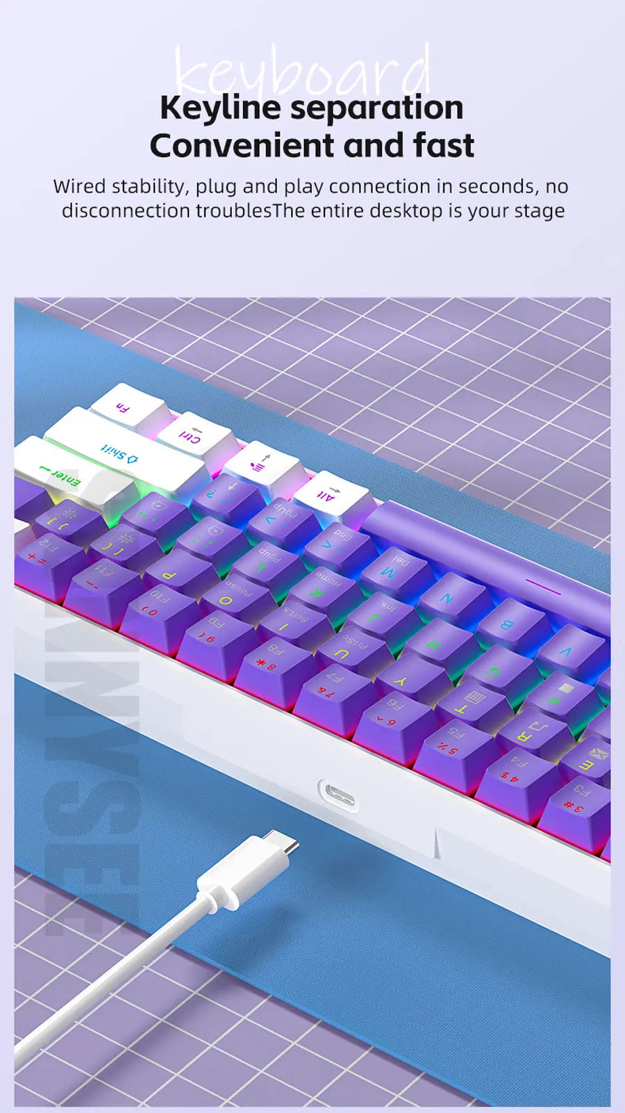 K61 Wired RGB Mechanical Gaming Keyboard