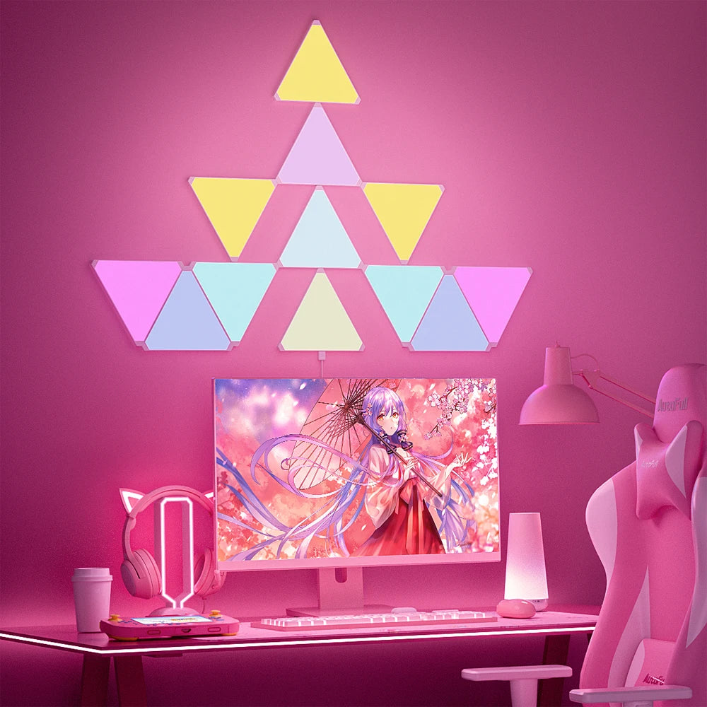 Smart RGB Quantum Triangle Wall Light