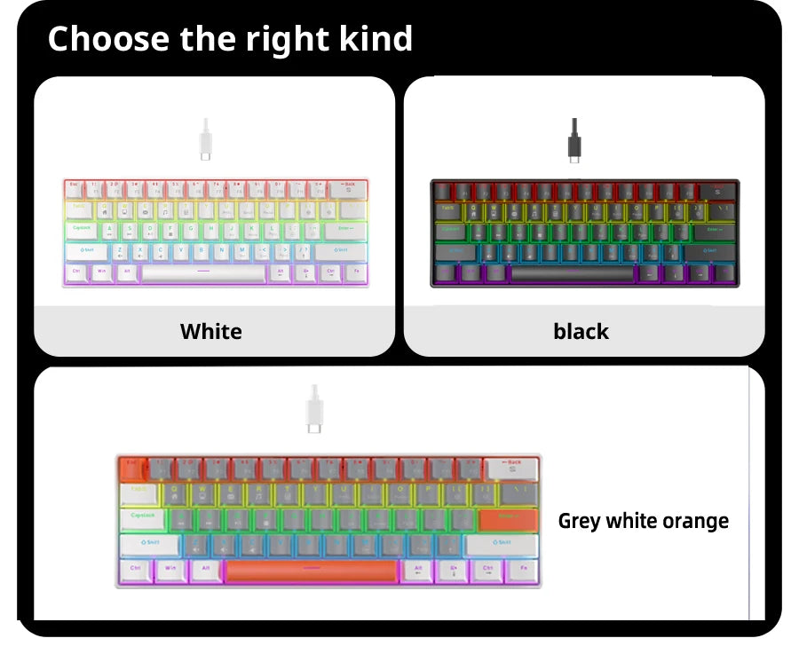 K61 Wired RGB Mechanical Gaming Keyboard
