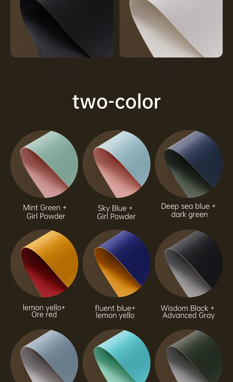 Waterproof PU Leather Large Gaming Desk Mouse Pad