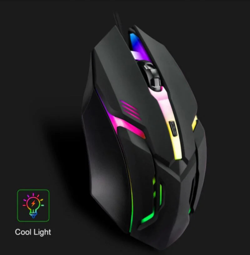 Ergonomic 4-Button RGB Gaming Mouse