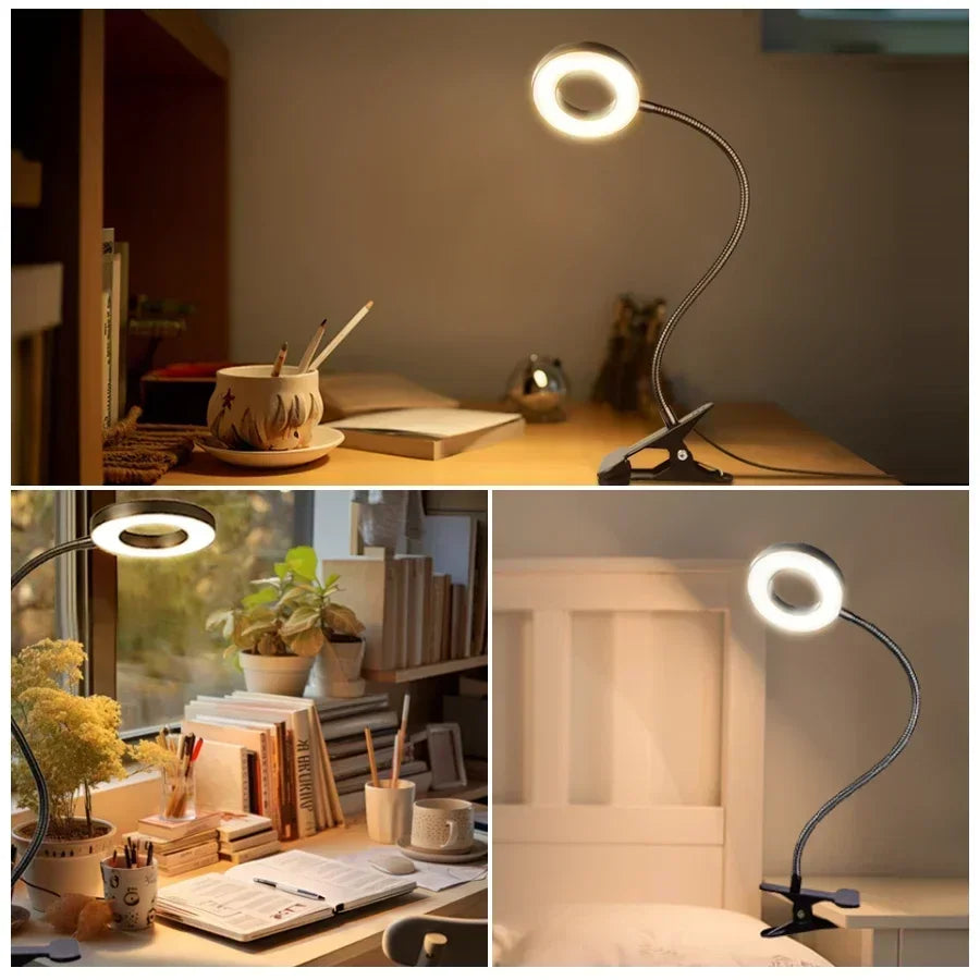 LED USB Clip-On Desk Lamp