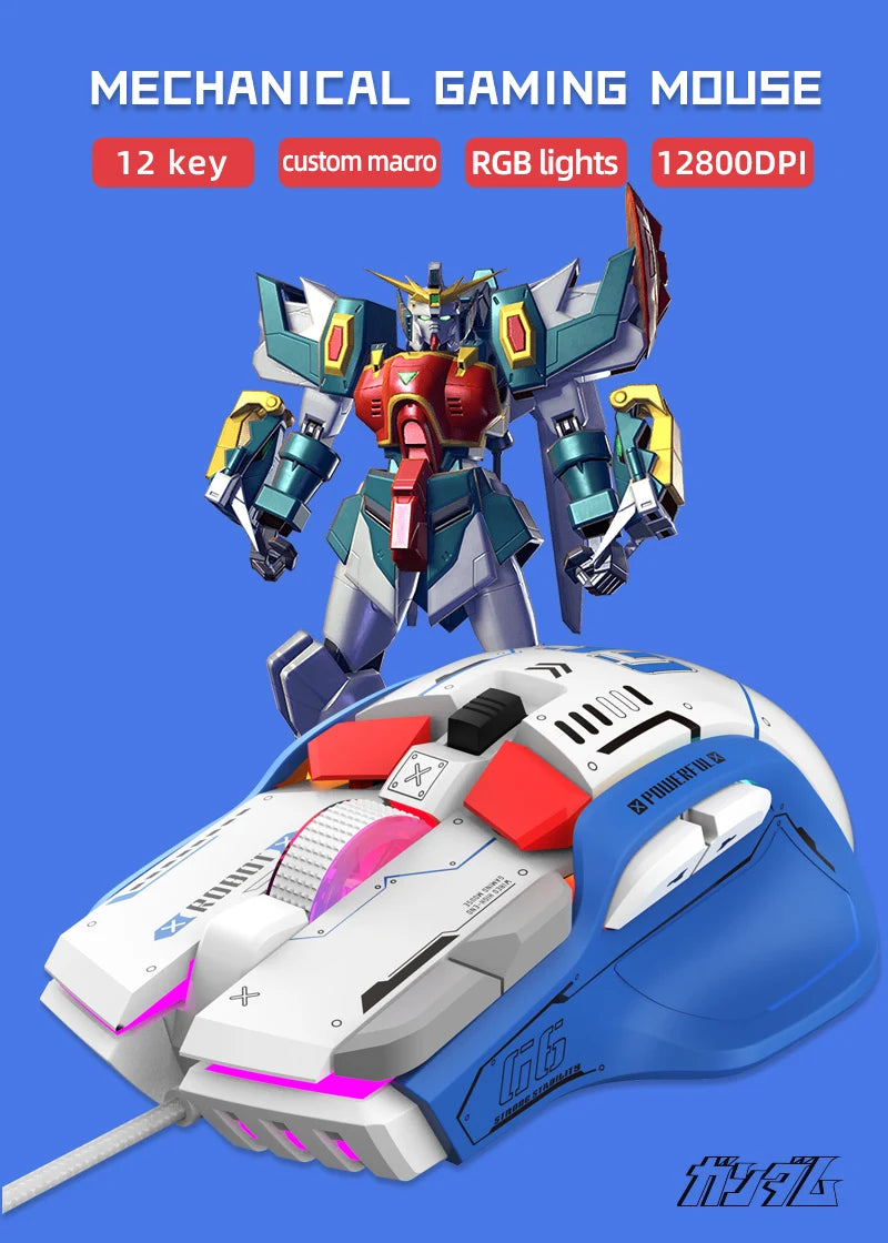 Wired RGB Macro Programmable Gaming Mouse