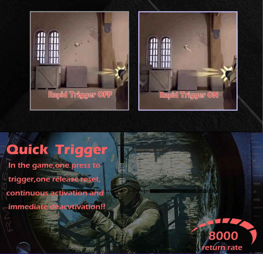 Wired 8K Magnetic Axis Mechanical Gaming Keyboard