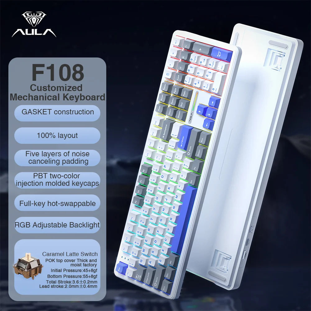 100% Layout RGB Mechanical Gaming Keyboard